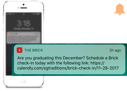 Example of a notification from a MobileUp client